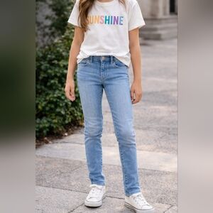 Levi’s Light Wash 710 Super Skinny Jeans Girls 14 Mid Rise Stretch Denim Classic